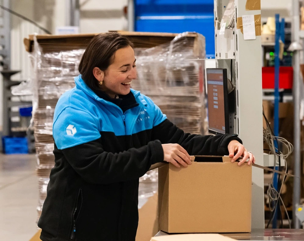 Préparation d'un colis alimentaire 