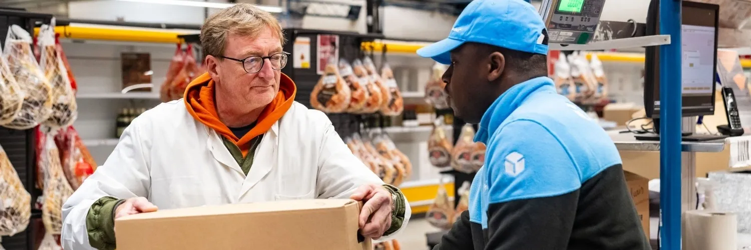 Livraison colis alimentaire chez un grossiste