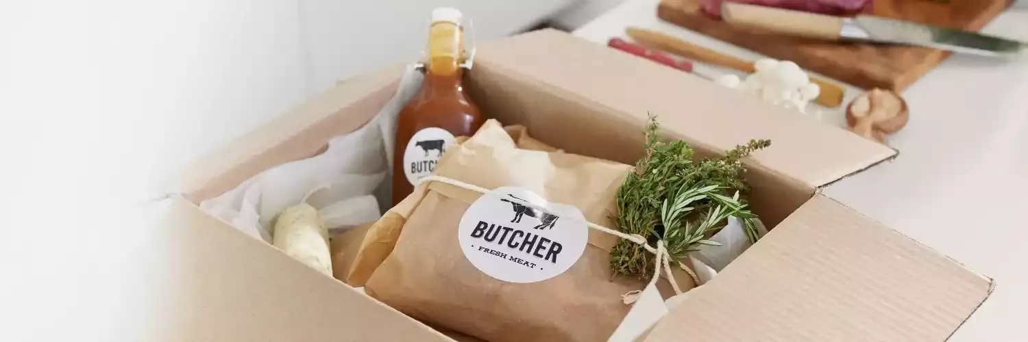 Colis alimentaire frais avec viande
